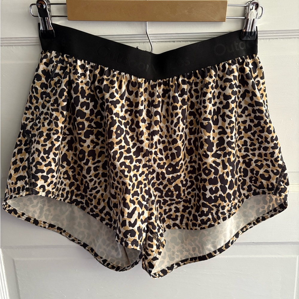 Outdoor Voices Leopard Print Shorts